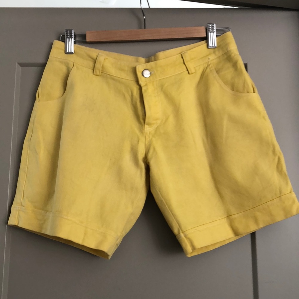 Yellow shorts